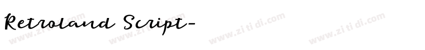 Retroland Script字体转换 Retroland Script字体转换